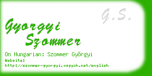 gyorgyi szommer business card